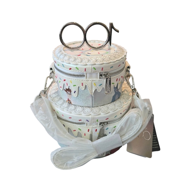 Loungefly Disney100 Anniversary Celebration Cake Crossbody Bag - Picture 4 of 8